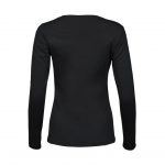 Tee-shirt femme manches longues noir personnalisé