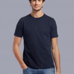 Tee-shirt bleu personnalisé
