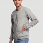 Blouson style Teddy gris personnalisé