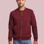 Blouson style Teddy rouge personnalisé