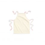 Tablier beige et rose personnalisé