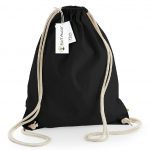 Sac cordelettes noir personnalisé