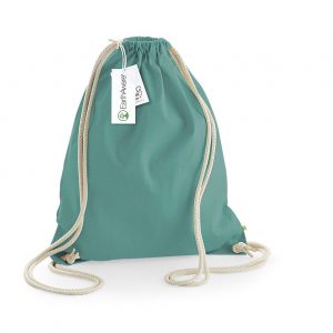 Sac cordelettes bleu personnalisé