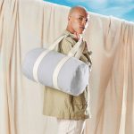 Sac de sport gris personnalisé