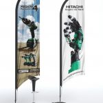 Beach flag promotionnel personnalisable publicitaire