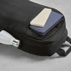 Sac à dos noir personnalisable publicitaire