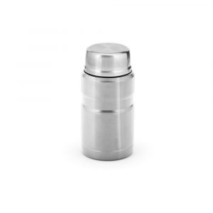 Bocal alimentaire gris personnalisable publicitaire