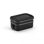 Lunch box noir personnalisable publicitaire