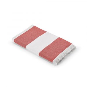 Serviette rouge et blanche personnalisable publicitaire