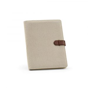 Conférencier A4 beige personnalisable publicitaire