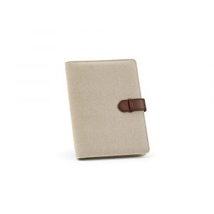 Conférencier A5 beige personnalisable publicitaire