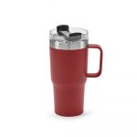 Mug double paroi rouge personnalisable publicitaire