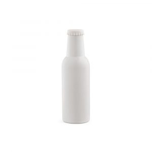 Bouteille acier inoxydable blanc personnalisable publicitaire