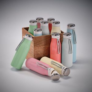 Bouteille acier inoxydable personnalisable publicitaire