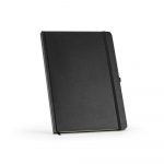 Carnet A4 noir personnalisable publicitaire