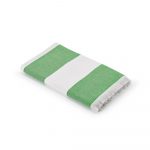 Serviette verte et blanche personnalisable publicitaire