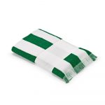 serviette blanche et verte personnalisable publicitaire