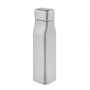Bouteille acier inoxydable argenté personnalisable publicitaire
