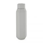 Bouteille double paroi grise personnalisable publicitaire