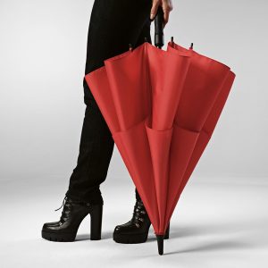 Parapluie rouge personnalisable publicitaire