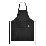 Tablier de cuisine noir personnalisable publicitaire