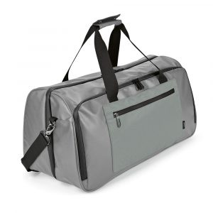 Sac de sport gris personnalisable publicitaire