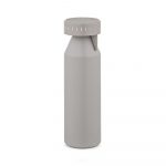 Bouteille double paroi gris personnalisable publicitaire