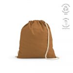 Sac cordelette marron personnalisable publicitaire