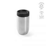 Gobelet en acier inoxydable noir personnalisable publicitaire