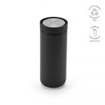 Bouteille double paroi noir personnalisable publicitaire