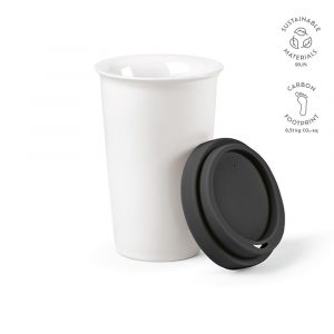 Tasse de voyage noir personnalisable publicitaire