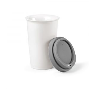 Tasse de voyage gris personnalisable publicitaire