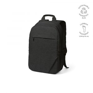 Sac à dos noir personnalisable publicitaire