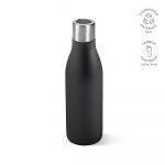 Bouteille isotherme noir personnalisable publicitaire