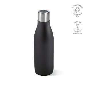 Bouteille isotherme noir personnalisable publicitaire