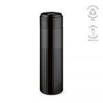 Bouteille acier inoxydable noir personnalisable publicitaire