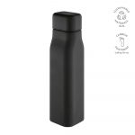 Bouteille acier inoxydable noir personnalisable publicitaire