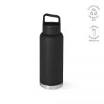 Bouteille double paroi noir personnalisable publicitaire