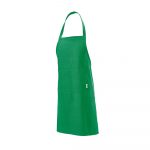Tablier de cuisine vert personnalisable publicitaire