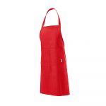 Tablier de cuisine rouge personnalisable publicitaire