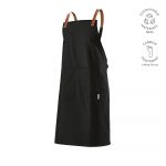 Tablier noir personnalisable publicitaire