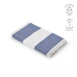 Serviette bleue et blanche personnalisable publicitaire