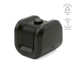 Enceinte de poche noir personnalisable publicitaire