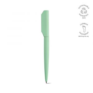 Stylo bille vert pastel personnalisable publicitaire