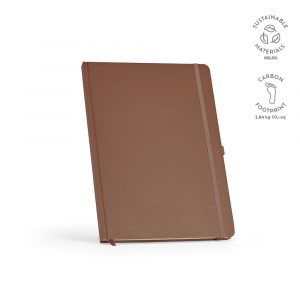Carnet A4 marron personnalisable publicitaire