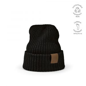 Bonnet noir personnalisable publicitaire
