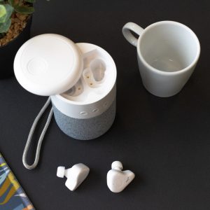 Ecouteurs sans fil + enceinte personnalisable publicitaire