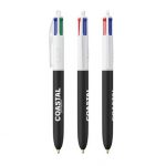 Stylo bic 4 couleurs soft noir personnalisable publicitaire
