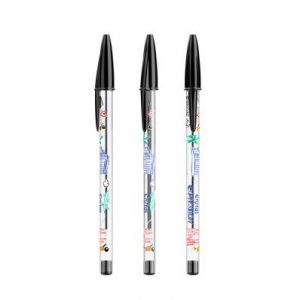 Bic Stylo cristal noir personnalisable publicitaire