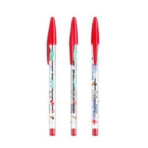 Bic Stylo cristal rouge personnalisable publicitaire